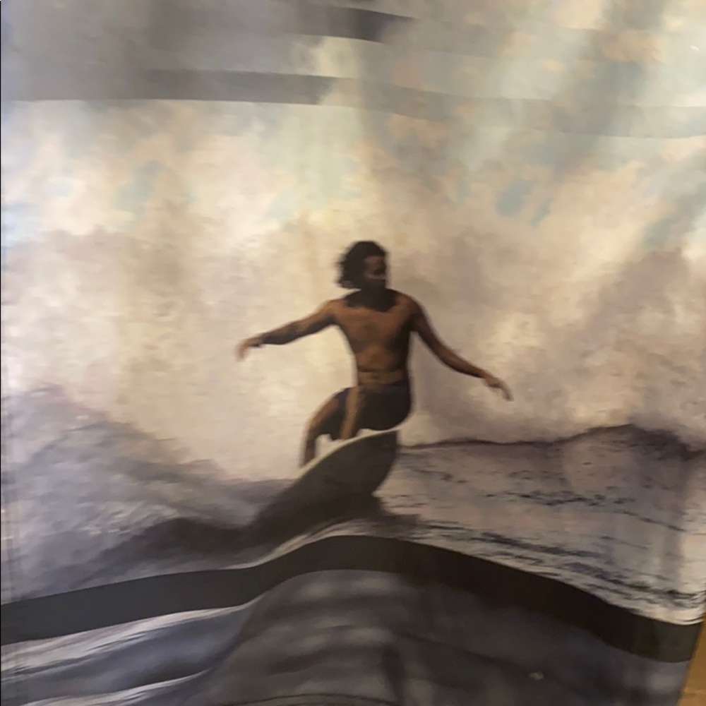 Neil Barrett x Sundek Surf Print Board Shorts Gray Swim Trunks Men's Size 32 - Picture 6 of 8
